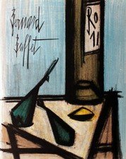 BERNARD BUFFET Still Life With Bottle 12.25