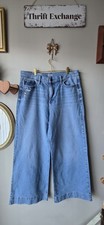 A.N.A. Womens Size 14 High Rise Wide Leg Jeans Light Wash Denim Casual Pants picture