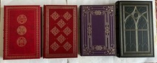 Vintage 1970s FRANKLIN LIBRARY - Lot Of 4 - HC Leather Gilt Books NF/F See Desc. picture