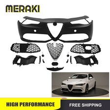For 2017-2022 Alfa Romeo Giulia Front Bumper Cover Grille Kit With Tow Hook Hole picture