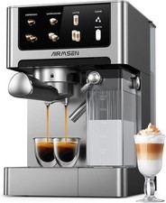 AIRMSEN 20 Bar Espresso Machine with Automatic Milk Frother, Cappuccino & Latte picture