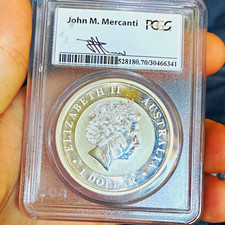 2014-P Australia $1 Wedge-Tailed Eagle 1 oz .999 Silver Coin PCGS MS70 Mercanti picture
