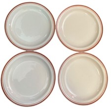 Kun-Lun China Burnt Orange Rim/Off White & Beige - 7.25” SALAD / BREAD PLATE picture