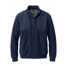 Orvis Foul Weather Lined Sweater Jacket 14SF Mens Large Navy Blue Wool Full Zip picture