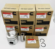 6PCS Piston & Piston Rings Kit 4955520 Fits For 2007-2019 Dodge Ram 6.7 Cummins picture