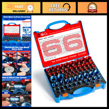 66 Nut & Bolt Thread Checker - 32 Metric & 34 Standard Gauges, Screw Size Finder picture