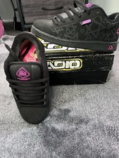 Adio Eugene Skateboarding Shoes Black/Pink US 5 Medium (D, M) picture