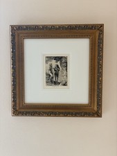 Rembrandt Etching, Armand Durand, Adam And Eve with STAMP  picture