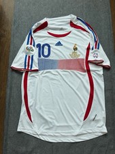 2006 France Zidane #10 World Cup Final Adidas Formotion Soccer Jersey Men M picture
