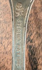 1910 Whiting Sterling SILVER Salad Forks x4 Madam Morris Mono H 5.1 oz Lot picture