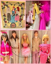 Stunning Vintage Mod Era And 1970’s Barbie And Ken Doll Collection  picture