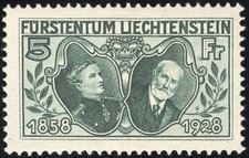 Liechtenstein Stamps # 89 MLH XF Scott Value $90.00 picture