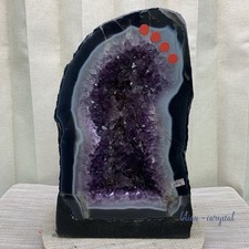 16LB Natural Amethyst Cathedral English Cluster Crystal Specimen Healing picture