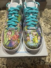 nike air force 1 custom rick and morty size 11 picture