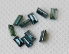 Blue Baguette Diamond, Rare 4x2mm Baguette Cut MELEE Diamond picture