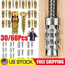 6x14mm Door Hinge Repair Screws Kit Cabinet Stripped Hole Fix Anchors 30/60 PCS picture