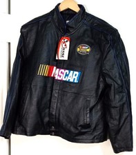CHASE AUTHENTIC MEN’S NASCAR LEATHER JACKET - LARGE – NEW - $100 OFF picture