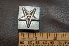 Vintage Leather Carving Tool Stamp Craftool Co. USA 8219 Masons Masonic Symbol picture