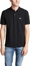 Lacoste Classic Polo Shirt Men's Short Sleeve Black, Small picture