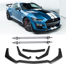 for Ford Mustang 2018-2022 Front Bumper Lip Splitter Kit with Adjustable Rods picture