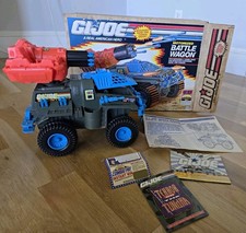 Vintage 1991 Hasbro G.I. Joe Motorized Battle Wagon toy vehicle 100% complete picture