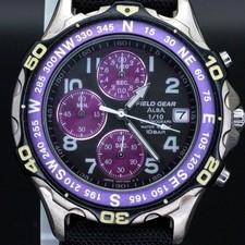 Seiko Alba Rare Field Gear V657-6070 Vintage 42mm JDM Import Chronograph picture