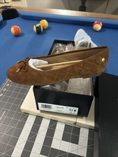 Lauren Ralph Lauren Jayna Shoes Women’s 10 Brown Suede Ballet Flat - New picture
