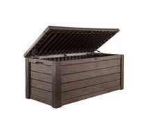 Keter Westwood 150 Gallon Deck Box Bench Seat, Brown picture
