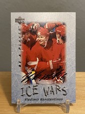 1996  UD BAP Be A Player  VLADIMIR KONSTANTINOV  Ice Wars Auto Detroit Red Wings picture