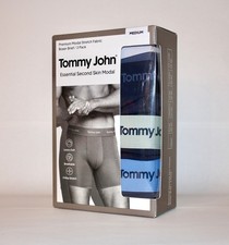Tommy John Second Skin Men Multi 3Pack Luxe Modal Boxer Briefs, M-DBM/DBWB,Surf  picture