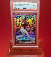 2022 Topps Chrome - Red  Refractor Jarren Duran (RC) 3/5 L/E PSA 9  picture