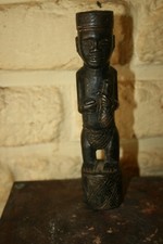 RARE ANTIQUE MAYOMBE NGANGA CHIEF BRONZE FIGURE R.D.CONGO ----ANTI WITCHCRAFT- picture