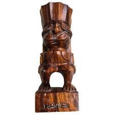 Vintage Hawaii Wooden Tiki 10
