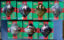Vintage 1997 Enesco World's Greatest Games Lot of 7 Christmas Ornaments picture