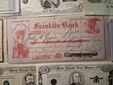 SLING's🪙RARE 1875 CD 1800-1900's Obsolete Checks & 25 Items Stocks RETAILS $180 picture