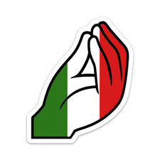 Italian Hand Gesture, Vinyl Die Cut Sticker picture