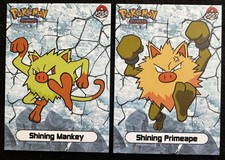 MANKEY X PRIMEAPE EVOLUTION LOT - POKEMON SHINY INFINITY RARE CCG picture