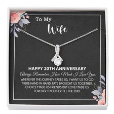 20th Anniversary Gift For Wife Necklace, 20 Year Anniversary, 20th Wedding Gift picture