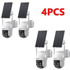 4PCS ieGeek Outdoor Solar Security Camera 360° Wireless Home WiFi Battery CCTV picture