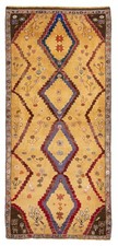 Vintage Hand-Knotted Area Rug 3'11