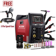 ARCCAPTAIN MIG205MP MIG Welder 9 IN 1 Plasma Cutter/Pulsed MIG/TIG & Spool Gun🔥 picture