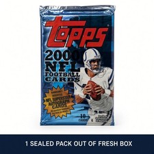 🔥 2000 Topps NFL Sealed Wax Pack (1 Pack, 10 Cards) From Fresh Box🔥 picture