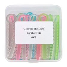 1040Pcs Dental Orthodontic Elastic Ligature Ties Glow-in-The-Dark Multi-Colored picture