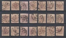 AUSTRIA 1854 COAT OF ARMS Sc 4b & 4f (105x) WIDE DEGREE OF SHADES USED SCV$864+ picture