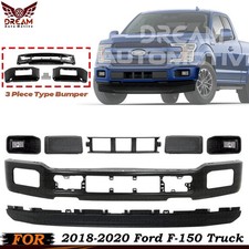 Front Bumper Paintable & Fog Light Assembly Kit For 2018-2020 Ford F-150 Truck picture
