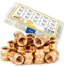 300pcs Threaded Insert M2- M6 Insert Brass Knurled Nuts For Plastic 3D Printer picture