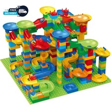 168 Pcs Marble Run Building Blocks Classic Blocks STEM Toy Bricks Set Kids Race picture