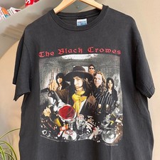 VTG 1992 The Black Crowes Band Rock Music Black Shirt S to 5XL EM288 picture