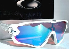 NEW Oakley JAWBREAKER White Shield PRIZM Snow Sapphire Iridium Sunglass 9290-21 picture