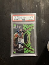 Panini Select 2023-24 Karl-Anthony Towns Neon Green Prizm Die-Cut #196 /75 PSA 8 picture